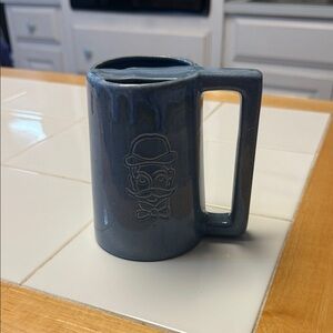 Stylish Blue Mug with Handle